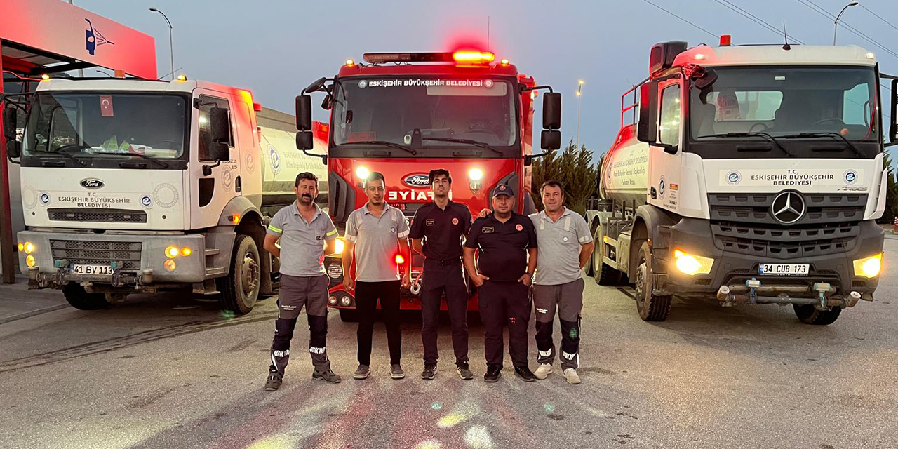 Eskişehir'den Çanakkale'deki yangına destek!