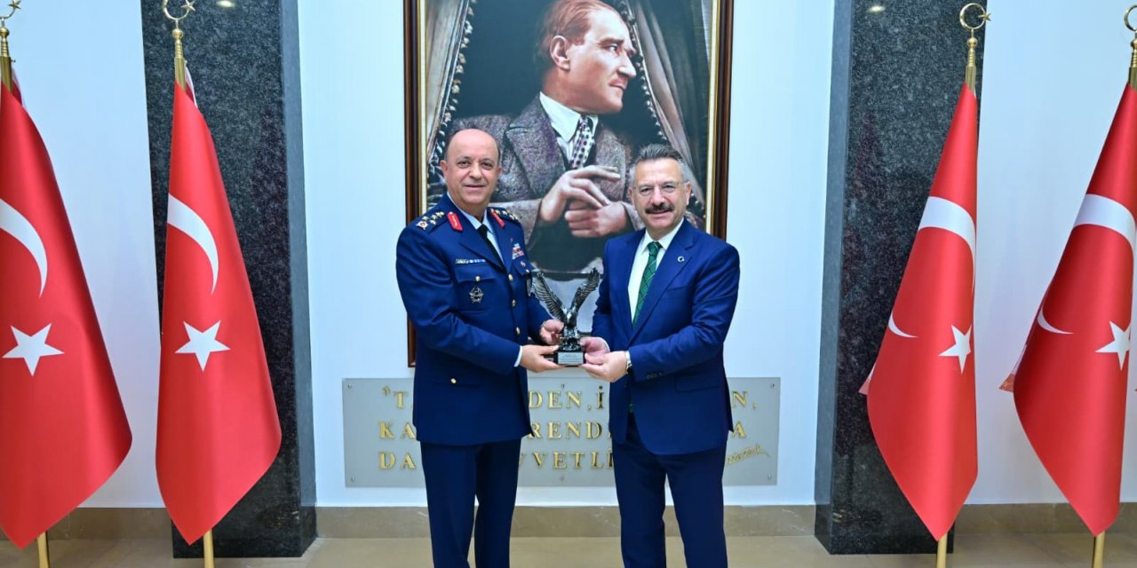 Vali Aksoy'a Orgeneral Güneykaya'dan ziyaret