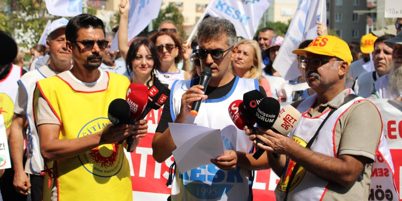 KESK Şubeler Platformu iş bırakma eylemi yaptı