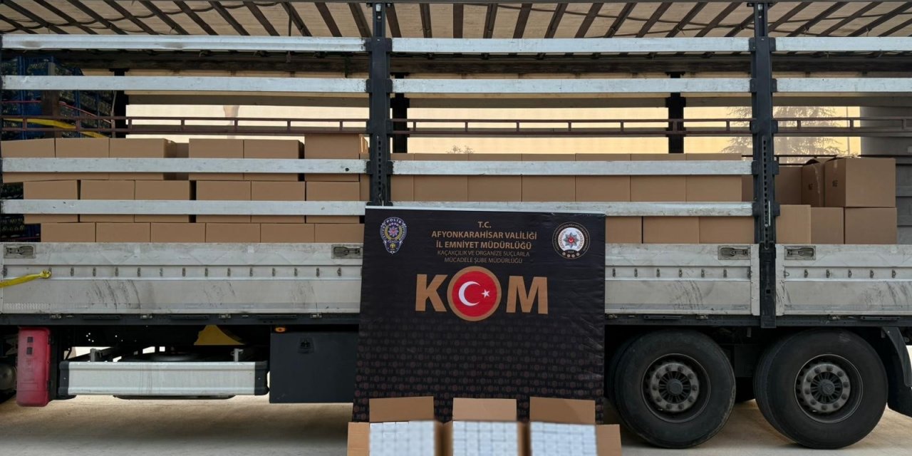 4 milyon 300 bin adet boş makaron ele geçirildi