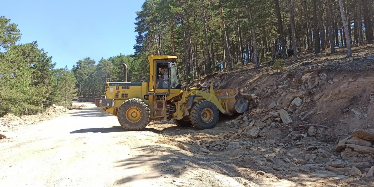 Eskişehir'in o ilçesinde yol çalışmaları sürüyor