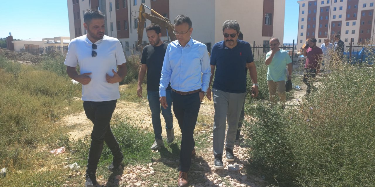 Eskişehir'de öğrenci yurtları inşaatı incelendi