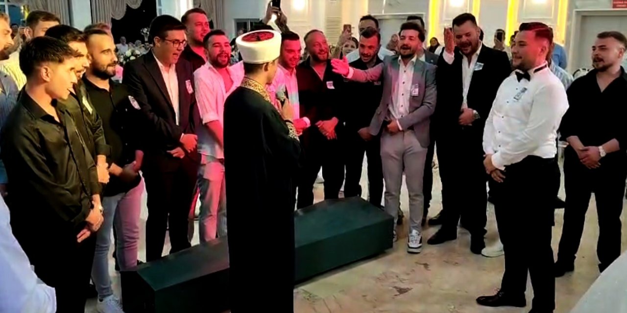 Bilecik'te damada arkadaşlarından cenaze şakası!
