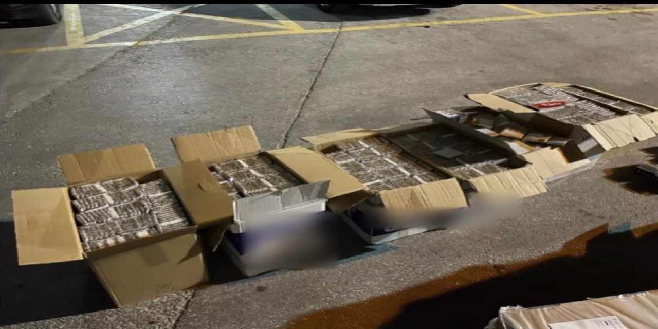 İhbar sonrası 226 bin dolu makaron ele geçirildi