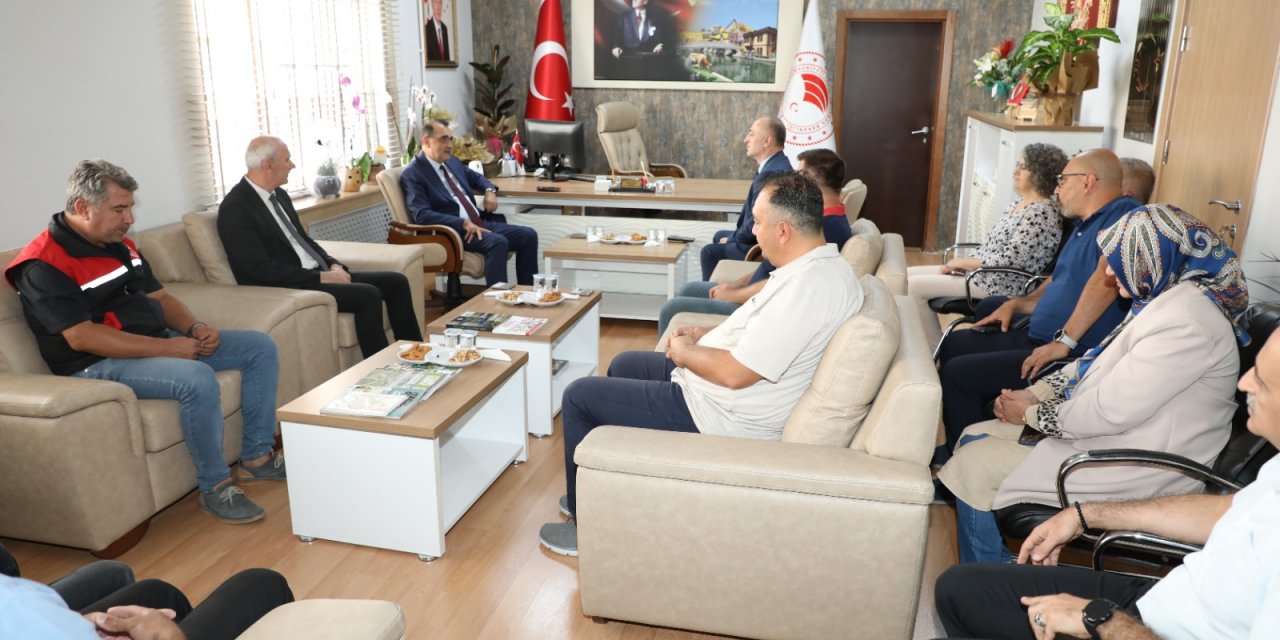 Fatih Dönmez'den  Yüksel Çil’e ziyaret