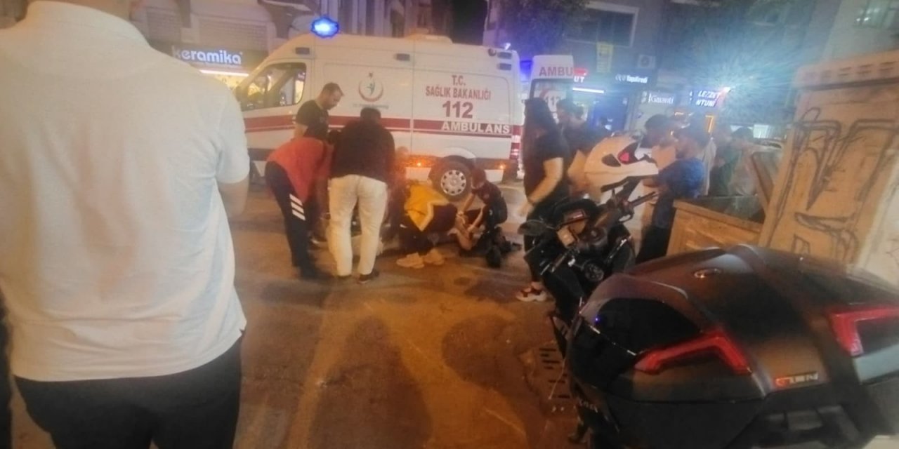 Eskişehir'de ticari araç ve motosiklet çarpıştı: 1 yaralı