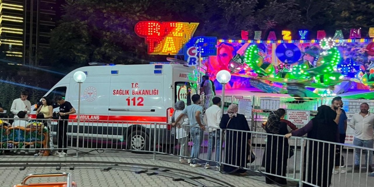 Eskişehir’de lunaparkta korku dolu anlar!