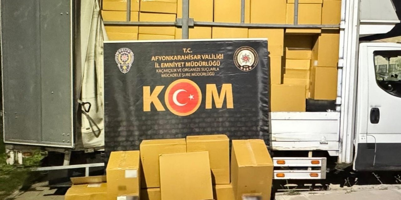 3 milyon 950 bin adet boş makaron ele geçirildi