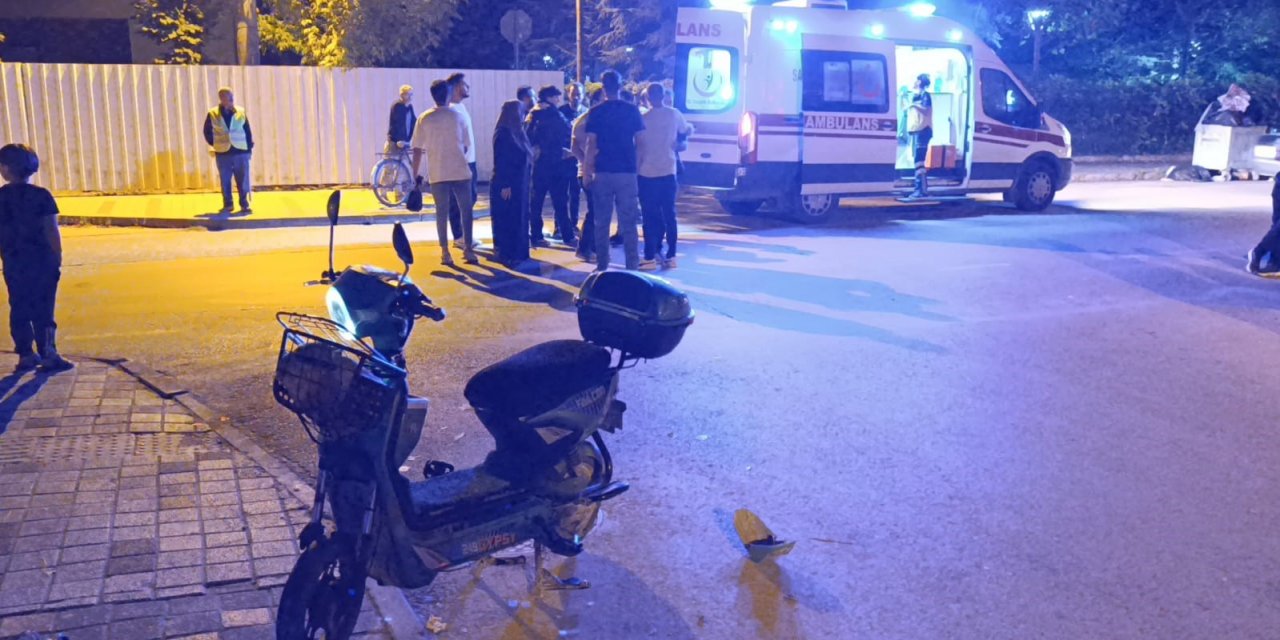 Bursa’da otomobille elektrikli bisiklet çarpıştı: 1 ağır yaralı