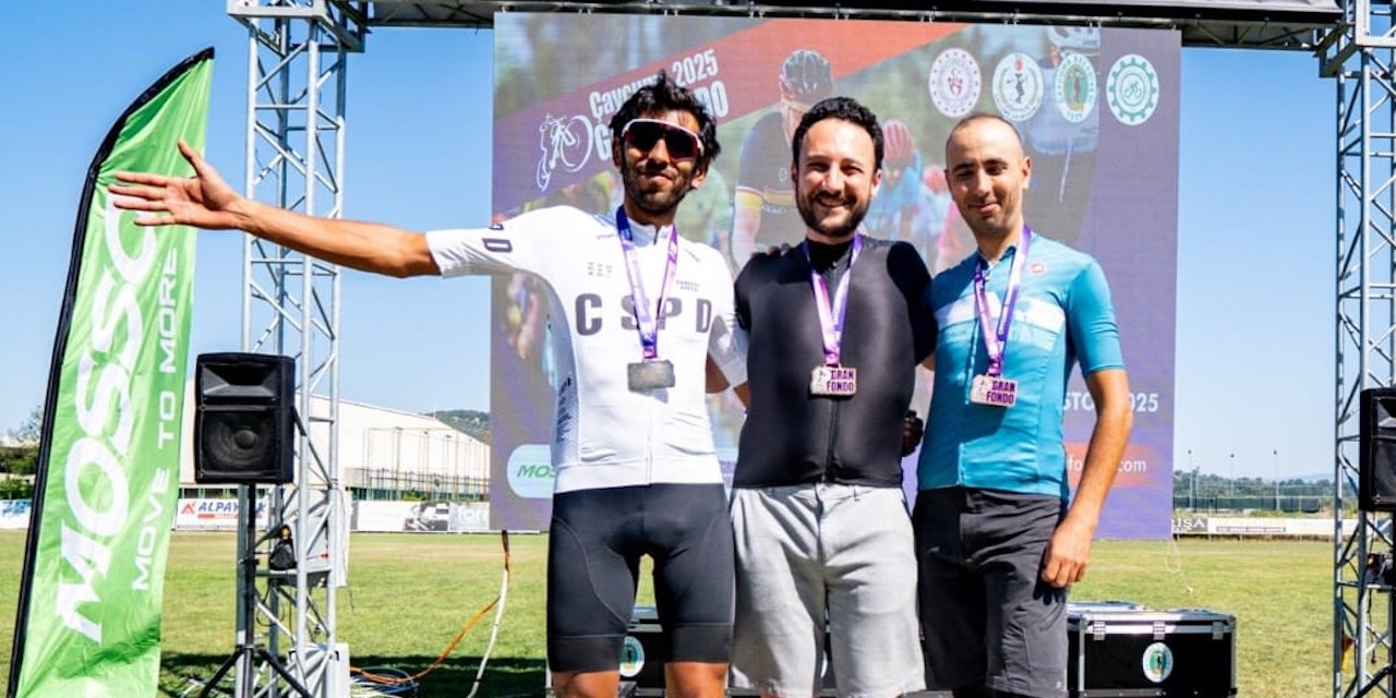 Eskişehirli Ziya Bilgitoğlu Çaycuma Granfondo’da kürsüye çıkmayı başardı