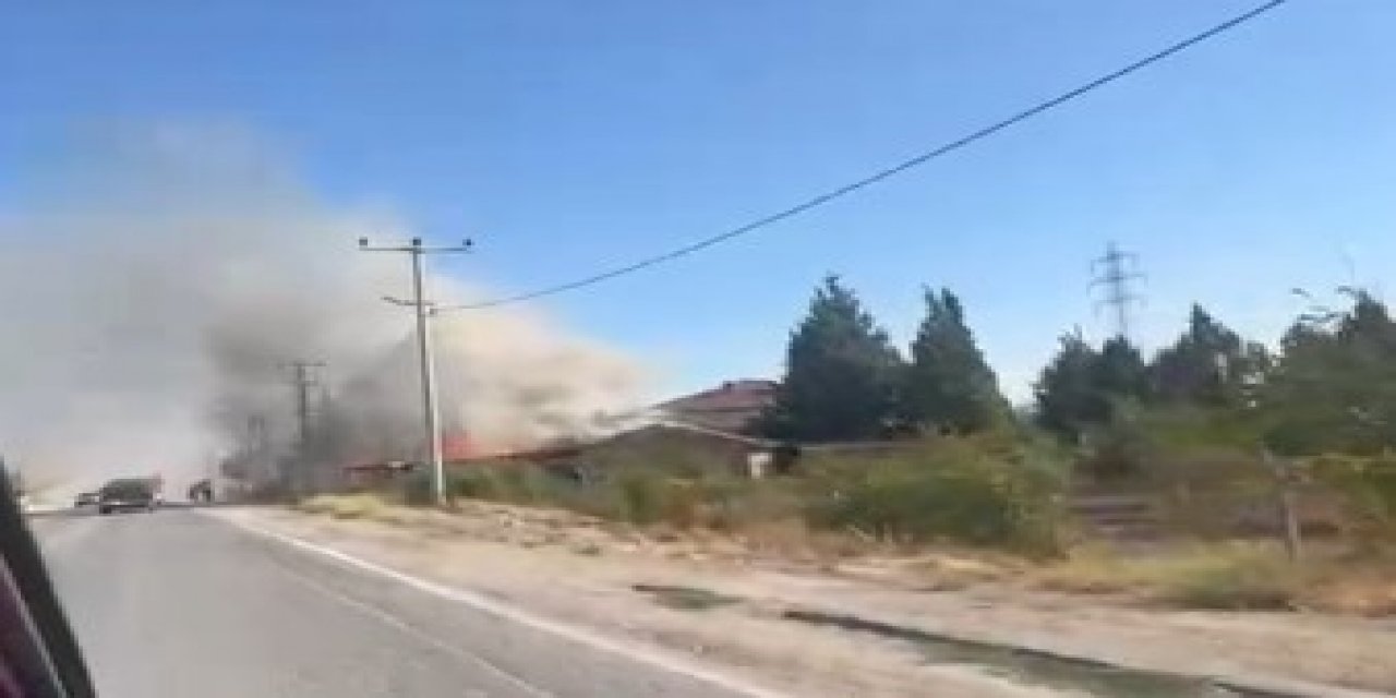 Eskişehir'de korkutan yangın!