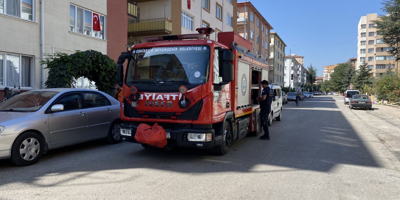 Eskişehir'de aniden alevlenen piknik tüpü panik yarattı
