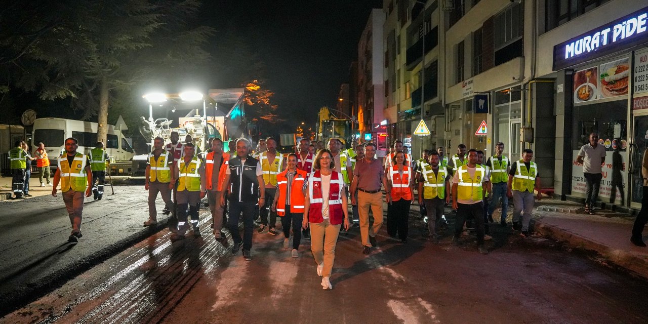 Büyükşehir ekipleri bu yılki gece çalışmalarını noktaladı