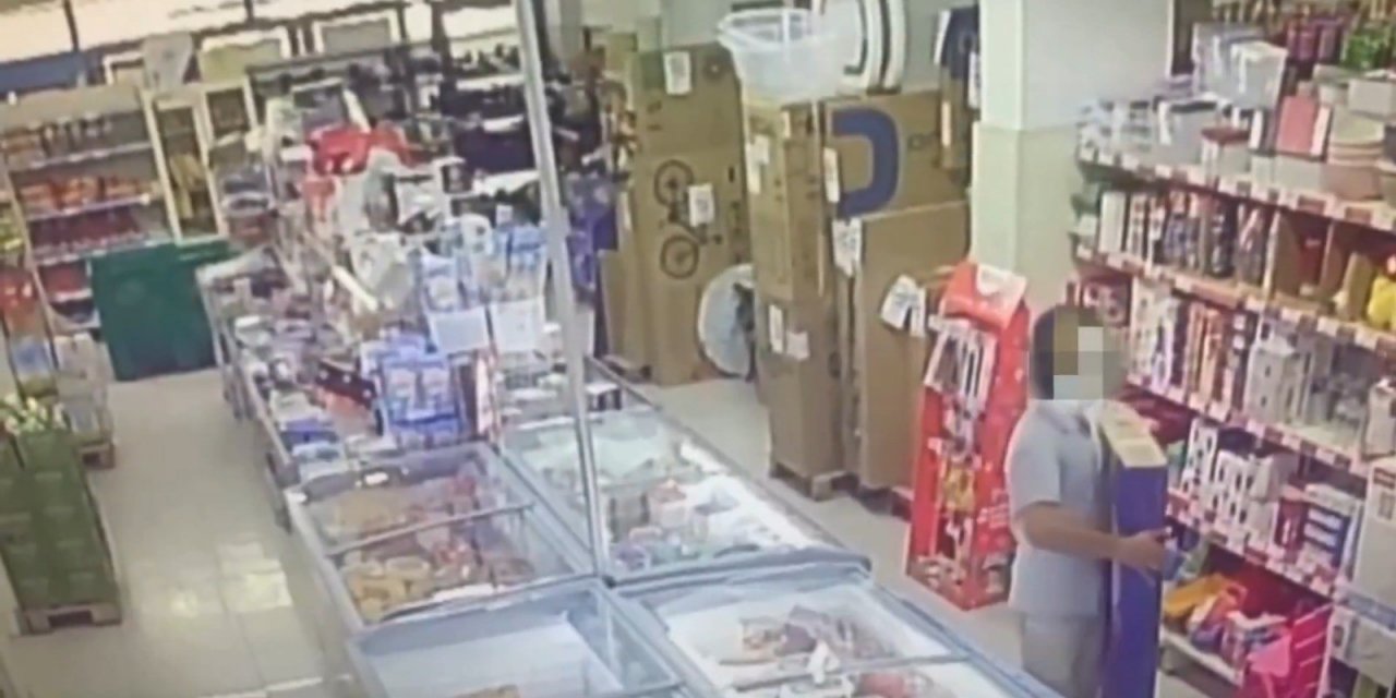 Eskişehir'de market hırsızı yakalandı!