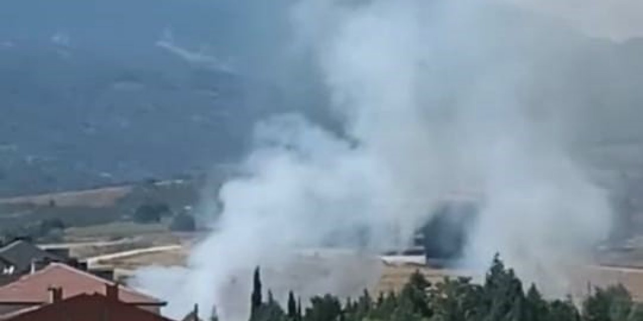 Bursa’da çıkan anız yangını panik yarattı