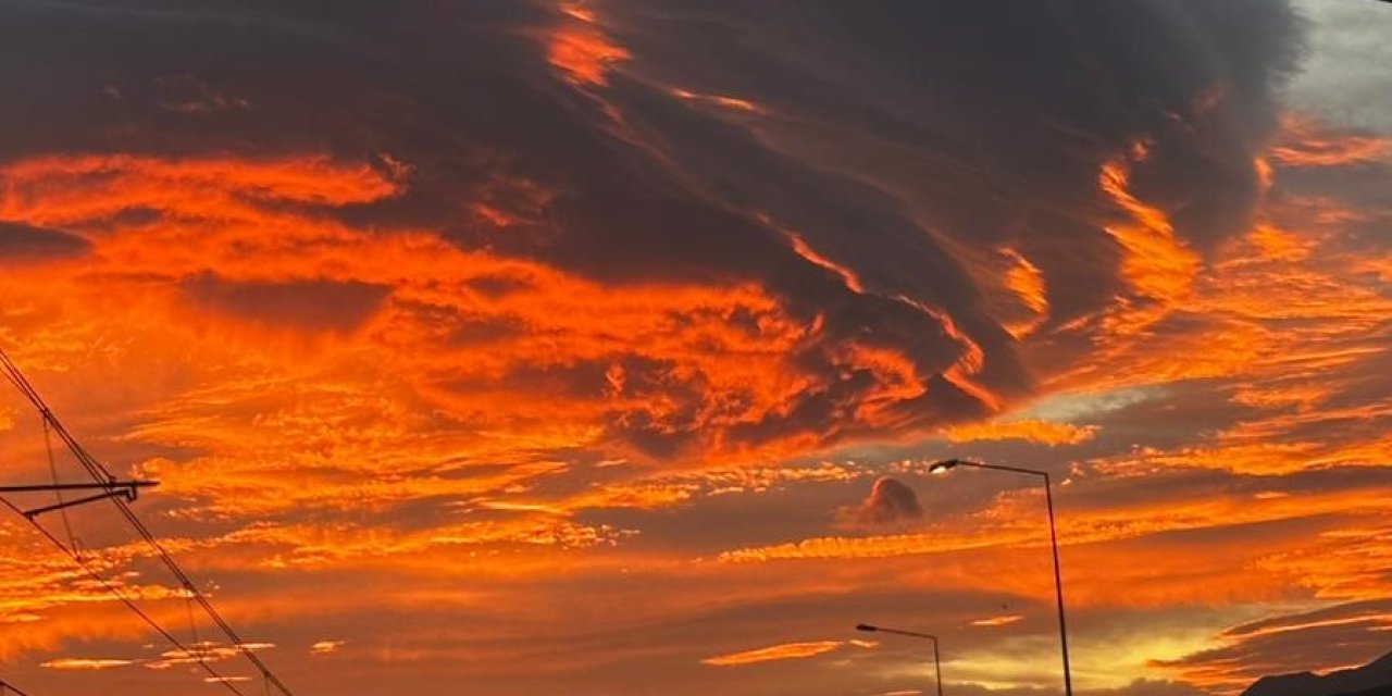 Gökyüzünün görüntüsü hayranlık uyandırdı