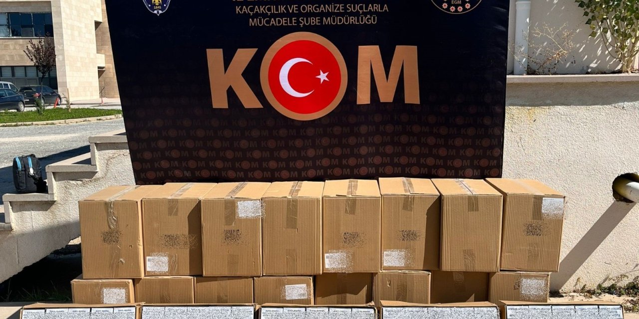 Afyonkarahisar’da boş makaron ele geçirildi