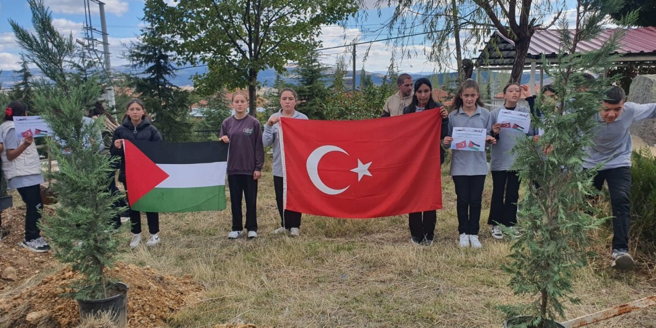 Gazze için barış bahçesi kuruldu