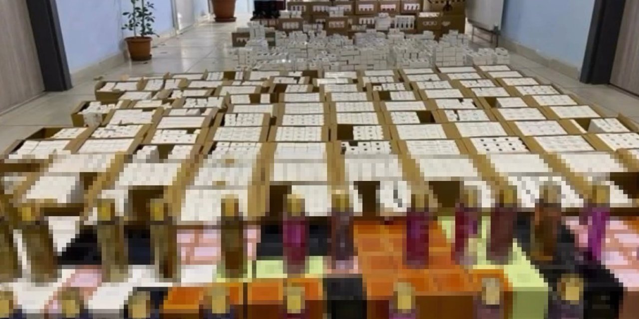 Gümrük kaçağı parfüm ele geçirildi