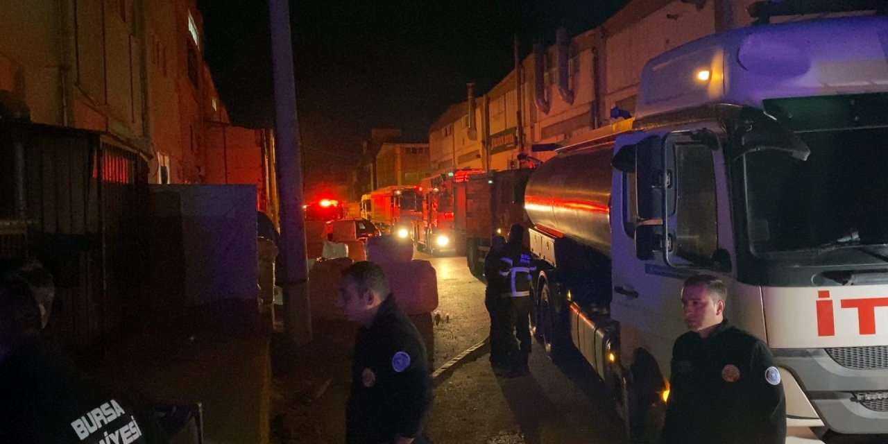 Bursa'da yangın panik yarattı