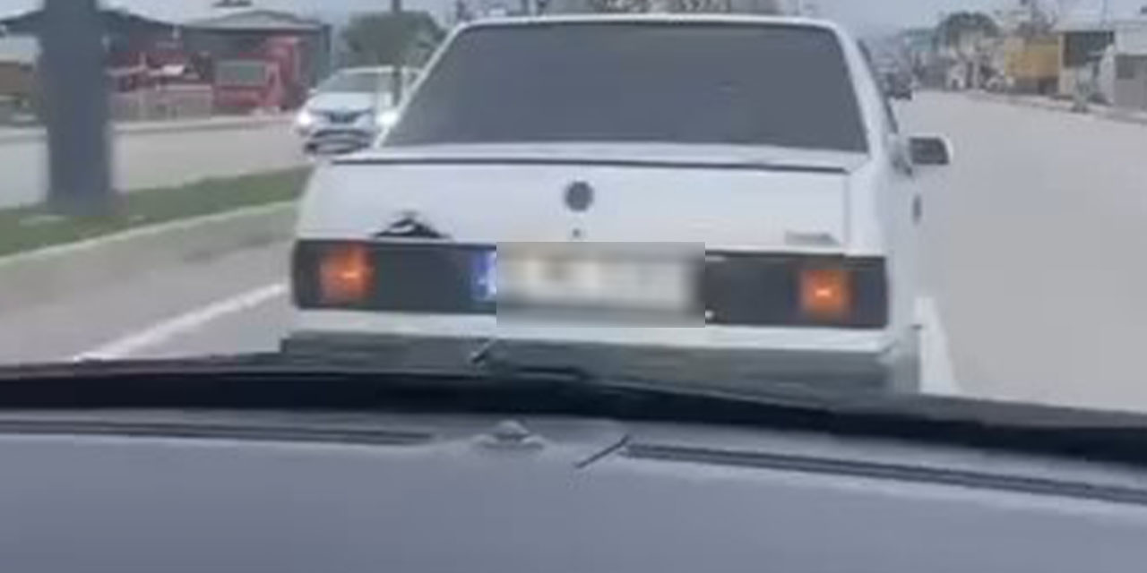 Tartıştığı sürücünün önünü kesen şahıs trafiği tehlikeye attı