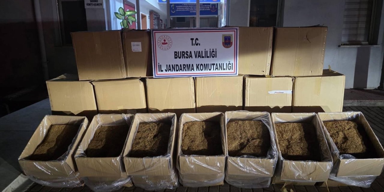 750 kilogram kaçak tütün ele geçirildi