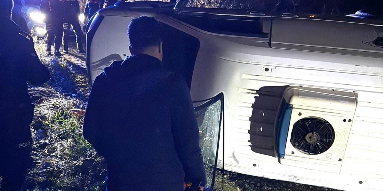 Polisten kaçarken kaza yaptı