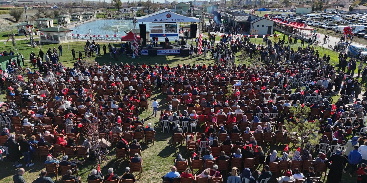 Göletli Park düzenlenen törenle açıldı