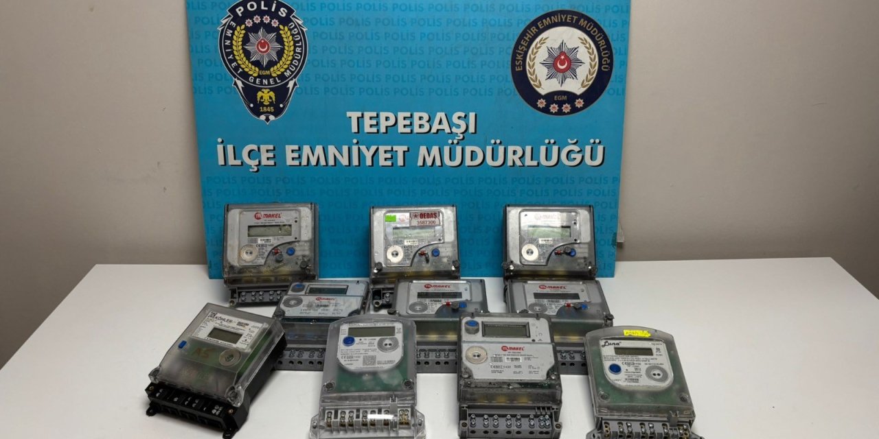 Eskişehir'de elektrik sayacı hırsızı yakalandı