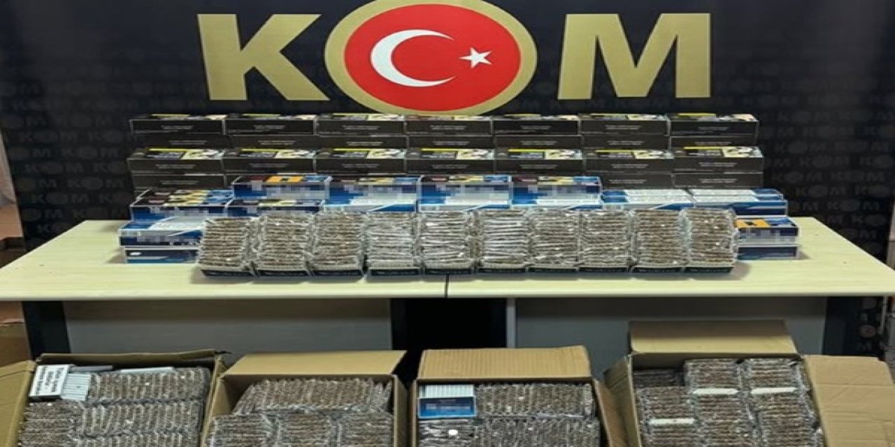 Bilecik'te çok sayıda dolu makaron ele geçirildi