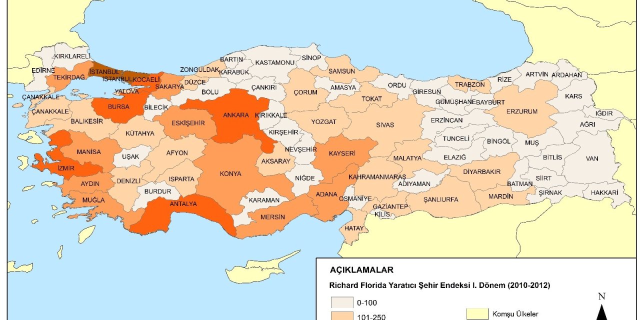 Türkiye’nin “Yaratıcı Şehir Haritası” belli oldu