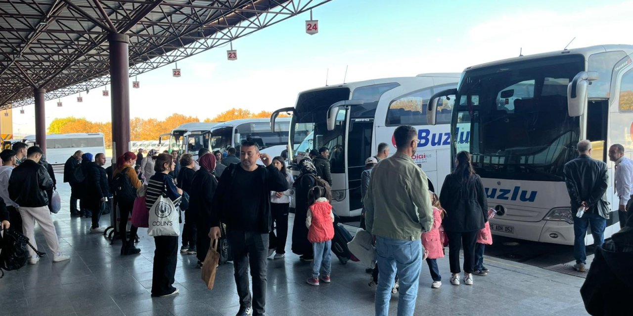 Ara tatil başladı otogarda yer kalmadı!