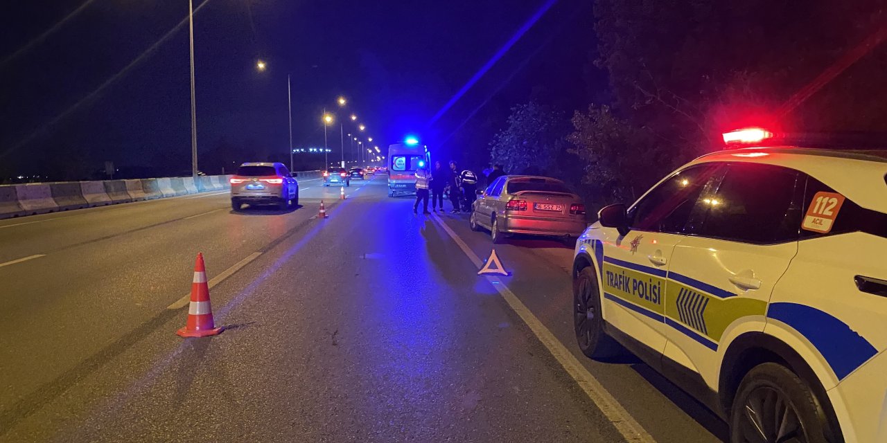 Bursa'da korkutan kaza: 2 yaralı