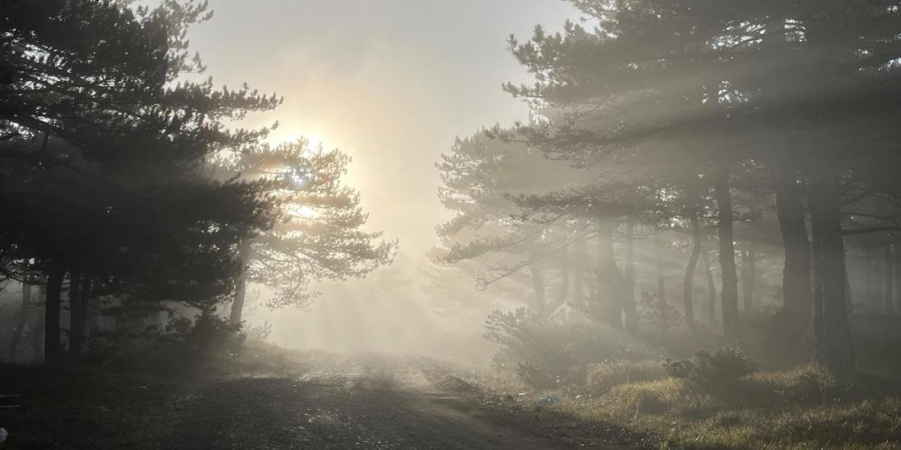 Eskişehir'in yüksek kesimlerinde kartpostallık manzaralar