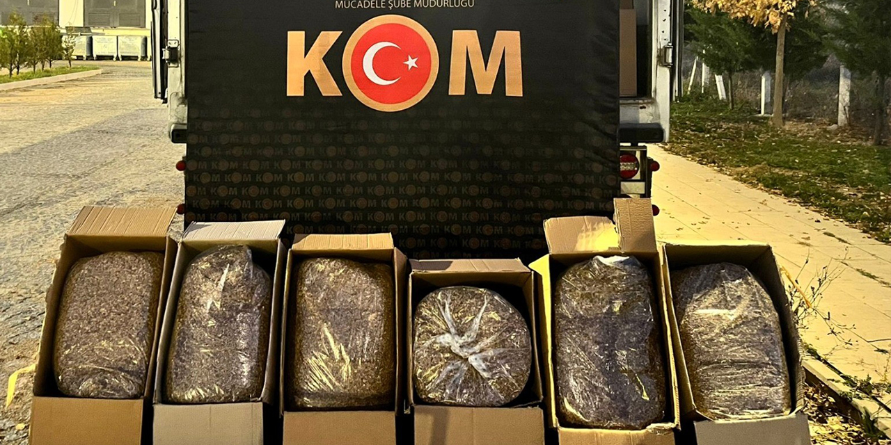 Afyonkarahisar’da kaçak tütün operasyonu