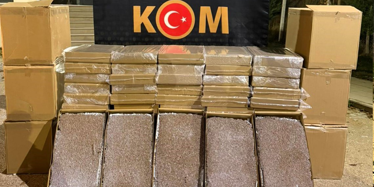 300 bin kaçak makaron ele geçirildi