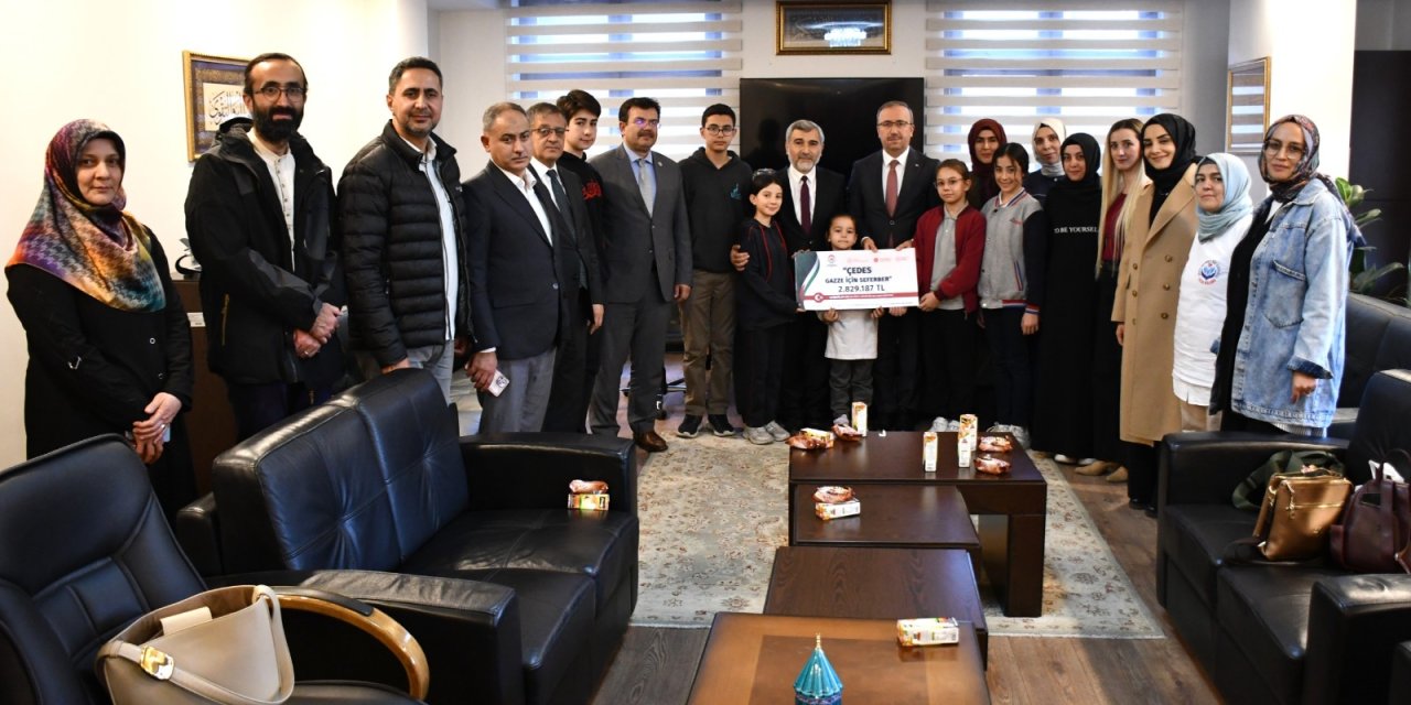 “ÇEDES Gazze için seferber oldu”