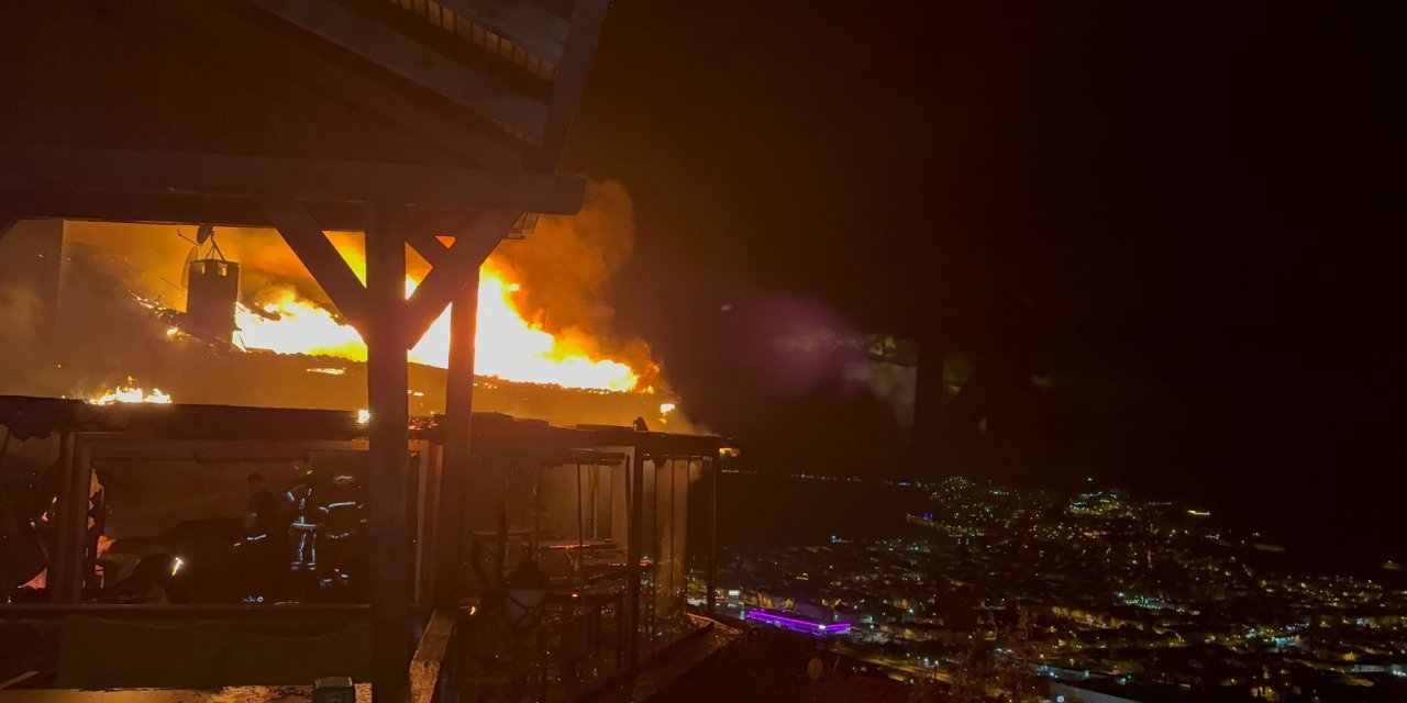 Bursa'da çıkan yangın panik yarattı