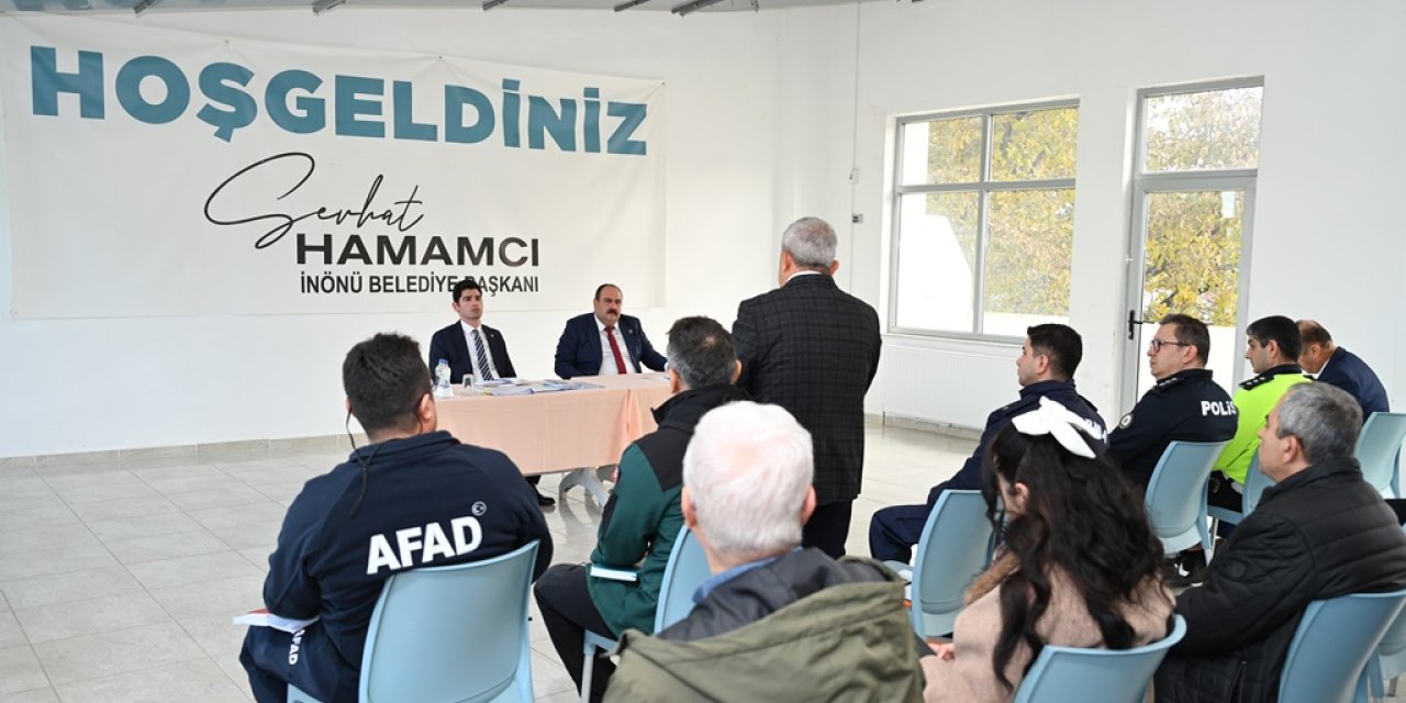 İnönü'de kış öncesi alınacak önlemler masaya yatırıldı