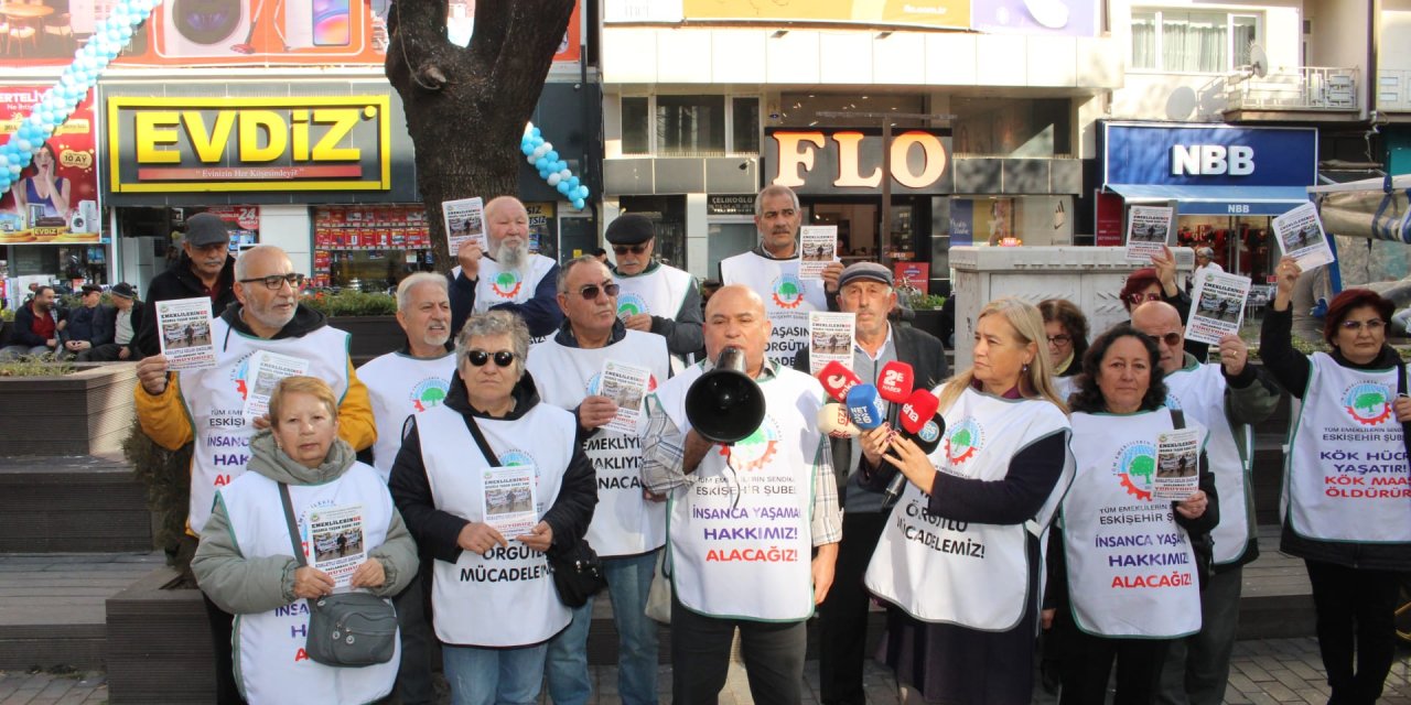 Eskişehir'de emekliler iktidara seslendi