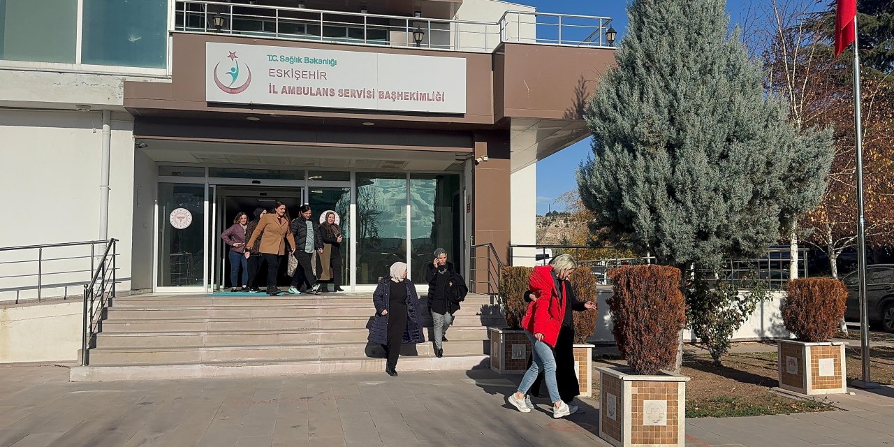 Eskişehir İl Ambulans Servisi Başhekimliği'nde yangın tatbikatı