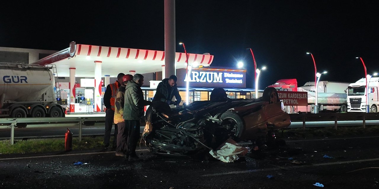 Ankara-Eskişehir yolunda feci kaza: 1 ölü, 1'i ağır 3 yaralı