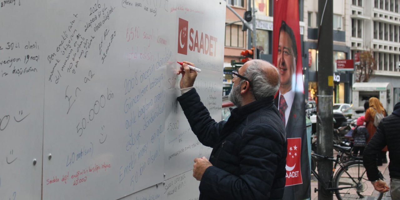 Vatandaşların talepleri “Dert Duvarı”nda