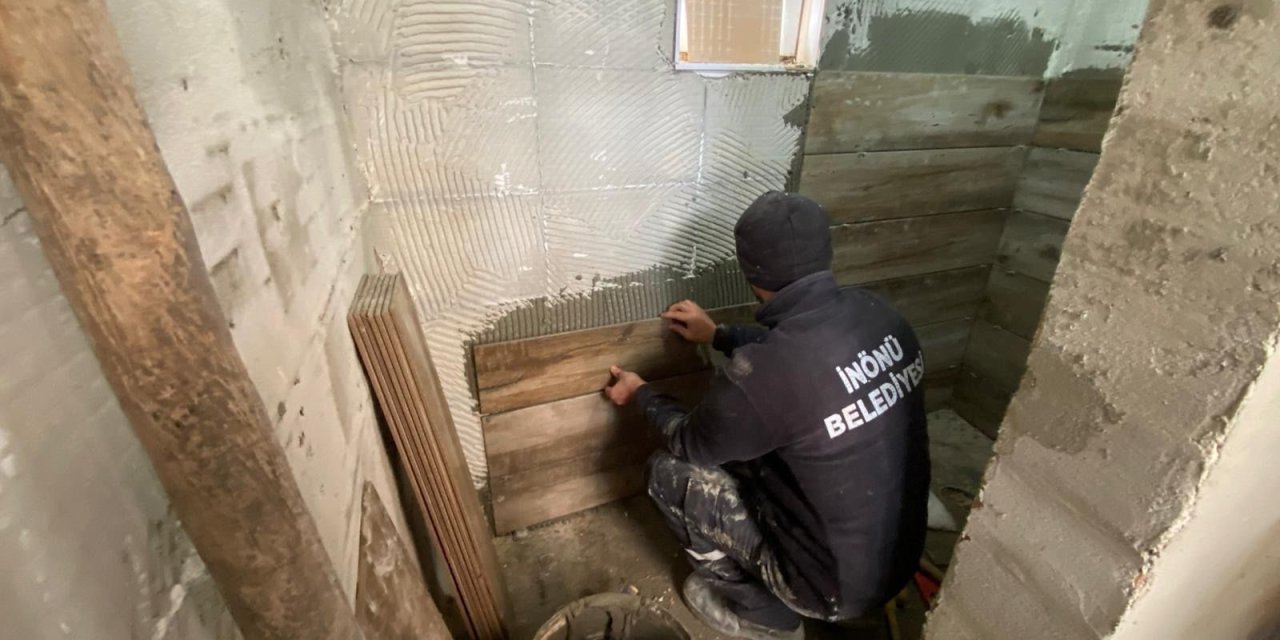 İnönü'de camilerde tadilat çalışması gerçekleştirildi