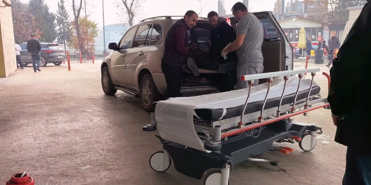 İşçinin üstüne suntalar devrildi