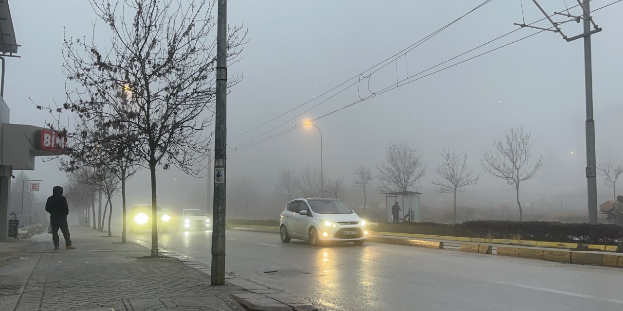 Eskişehir sisle kaplandı