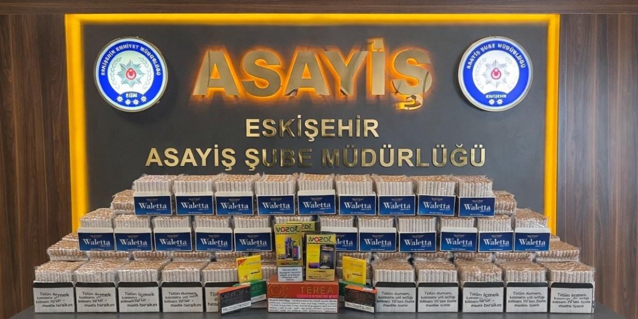 Eskişehir’de bandrolsüz sigara taşıyan şahıslar yakalandı