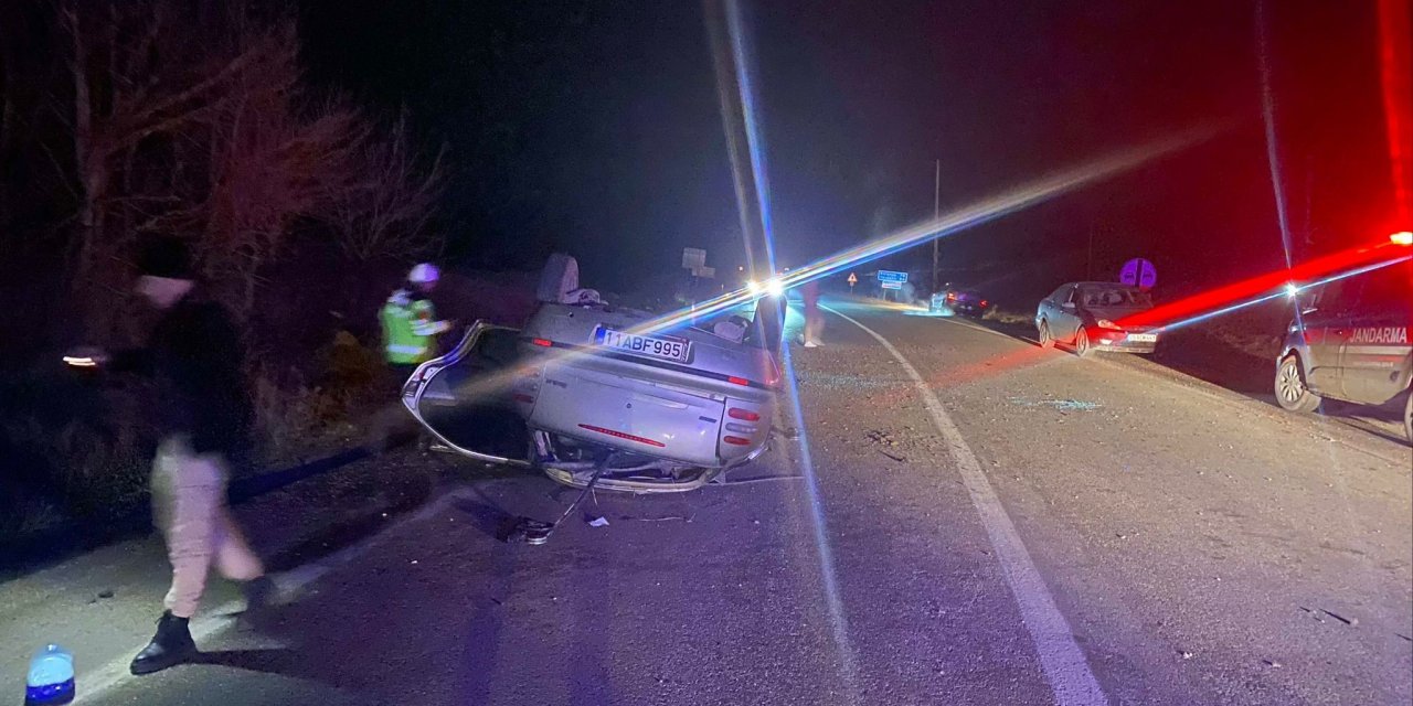 Bilecik'te alkollü sürücü kaza yaptı!