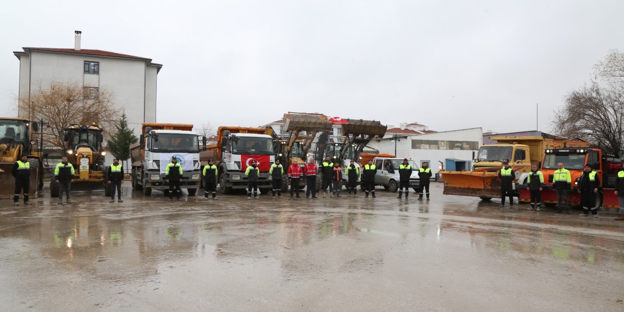 Odunpazarı Belediyesi kar yağışına karşı önlemlerini aldı
