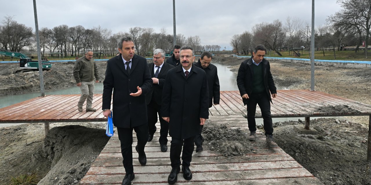 Vali Aksoy Sakaryabaşı'nda incelemelerde bulundu